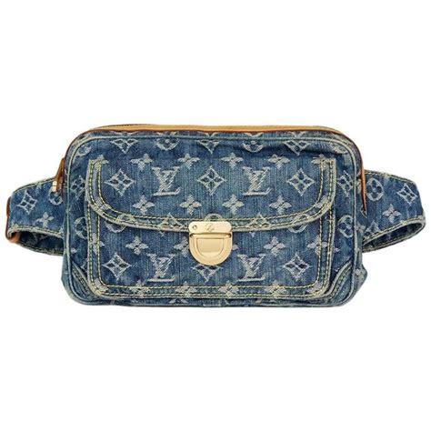 lv mini bum bag denim